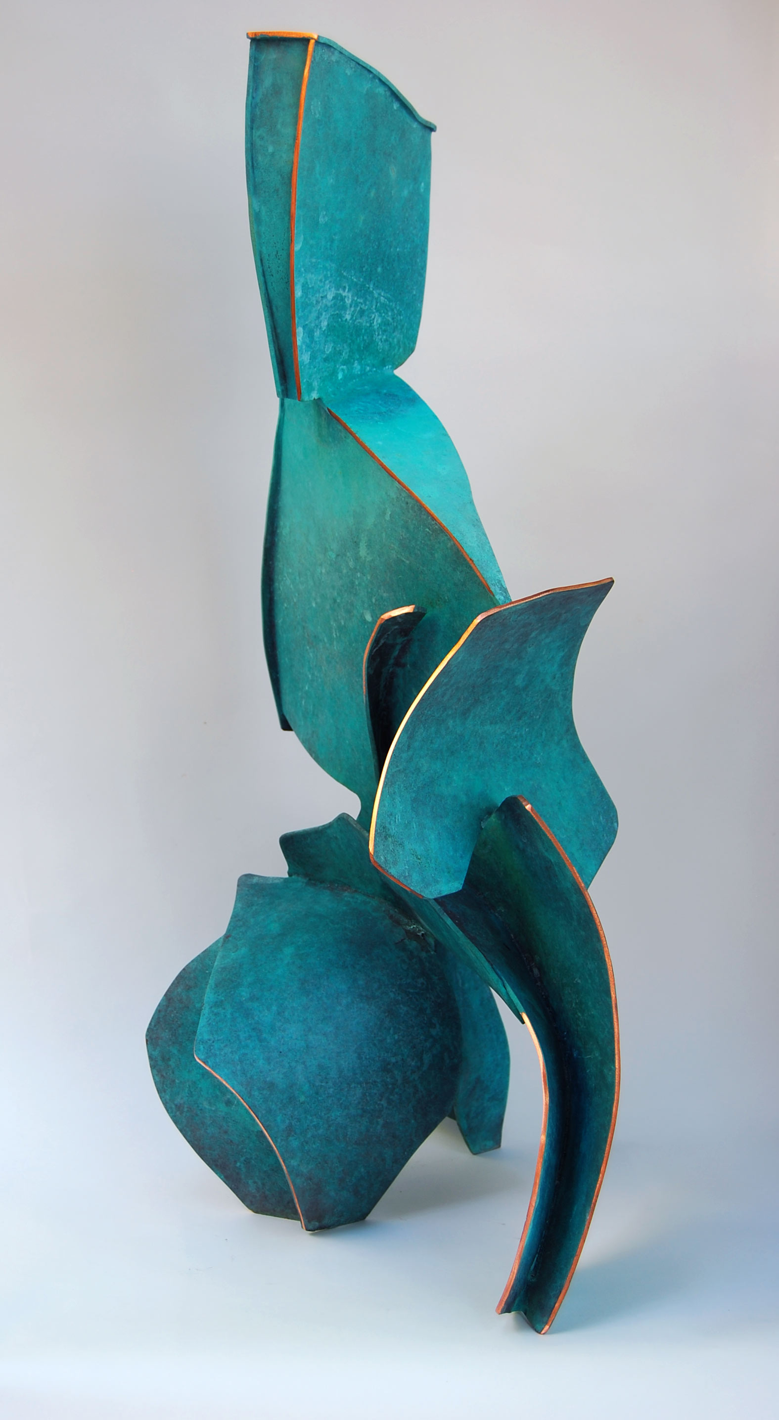 Fabricated Copper abstract sculpture